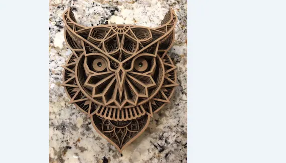 Cardboard 3D Owl | Etsy