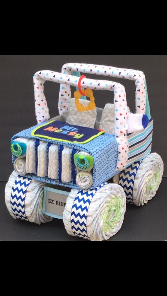Jeep Baby Diaper Jeep Diaper Cake Boy Diaper Centerpiece | Etsy