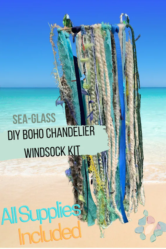 Windsock Mobile Craft Kit for Kids Windsock Chandelier Kit | Etsy