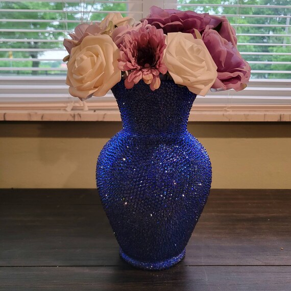 Rhinestone Vase | Etsy