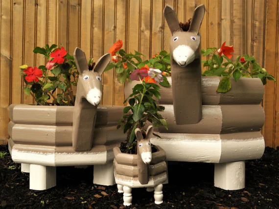 Custom Donkey Planters Handmade Made in Maine. for Your | Etsy