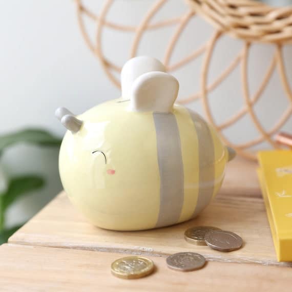 Ceramic Bee Money Box | Etsy
