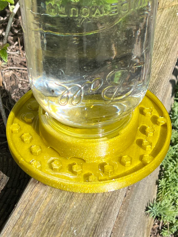 Bee Feeder for Wide Mouth Mason Jar | Etsy