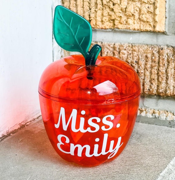 Personalized Apple Containers | Etsy