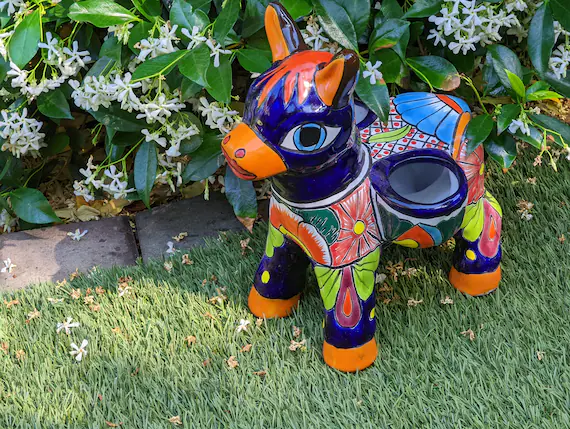 Cute Donkey Planter Talavera Pottery Planter Pot Decoration | Etsy