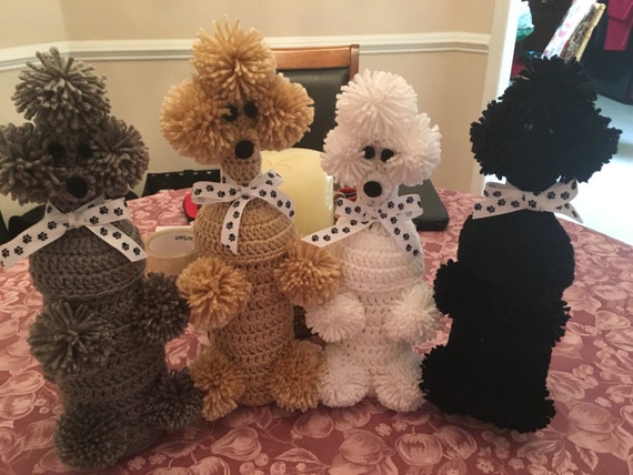 Crocheted Poodle Wine Bottle Covers - Etsy