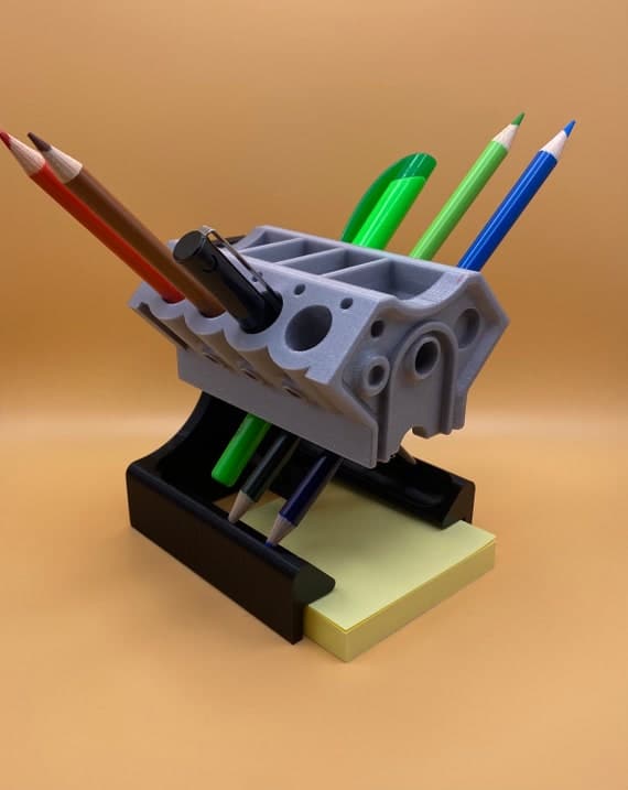 Engine Block Pencil Holder / Pen Holder / Pencil Organizer / - Etsy