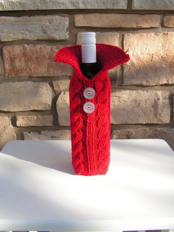 Wine Bottle Cover Wine Bottle Sweater - Etsy