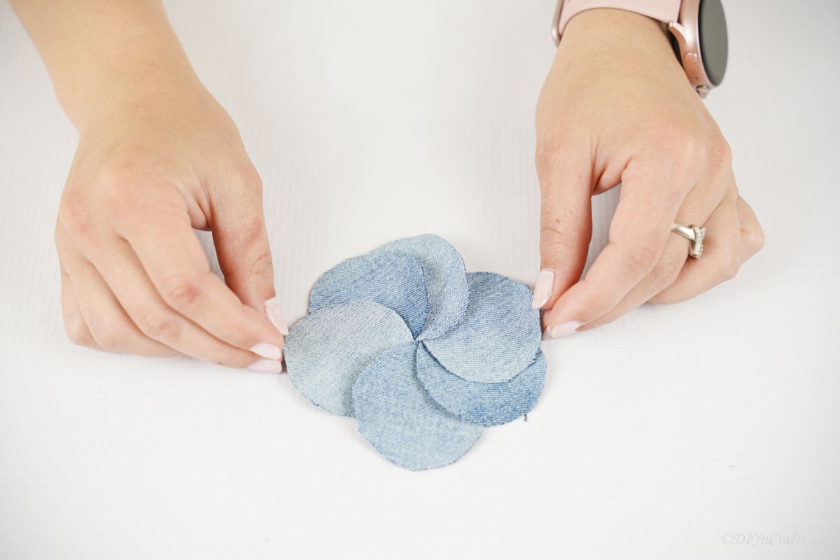 Denim Flower Applique 8