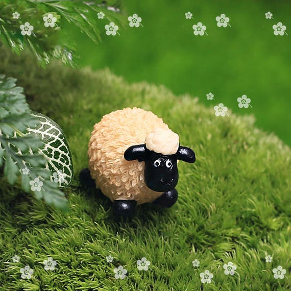 4pcs Fairy Garden Supplies Miniature Tiny Cute Sheep Family - Etsy