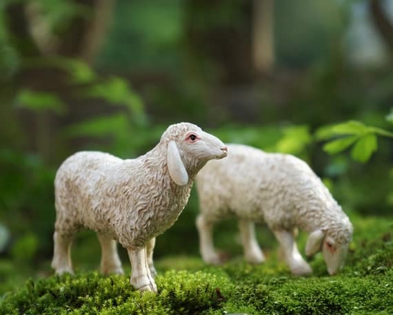 Fairy Sheep 2pcs Resin Miniature Fairy Garden Animal Moss - Etsy