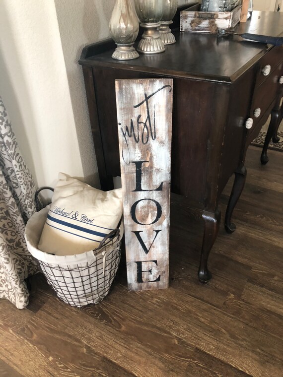 Just Love Sign / Farmhouse Sign / Love Sign / Wedding Sign / - Etsy
