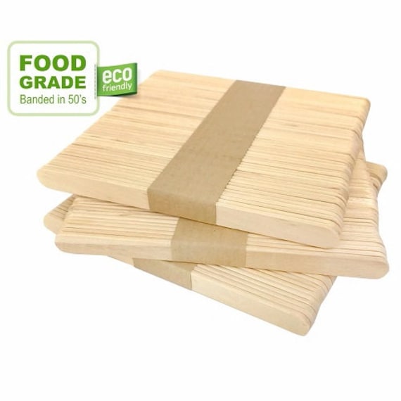 1000 Popsicle Sticks Food Grade 4.5 Natural Wood Craft - Etsy