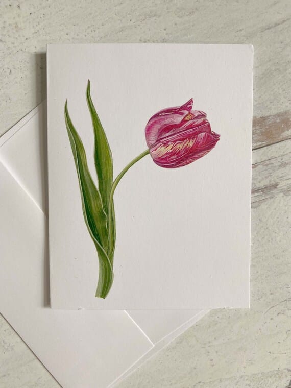 Tulip Card - Etsy