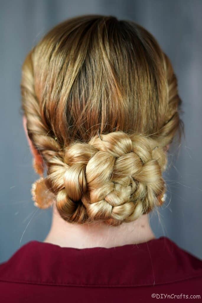 Gorgeous Side Twist and Braided Low Bun Prom Hairstyle