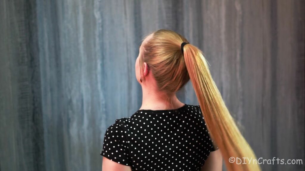 High Twisted Bun with Ribbon Hairstyle - DIY & Crafts
