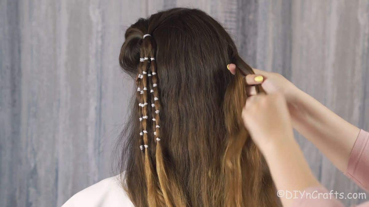 hair being braided