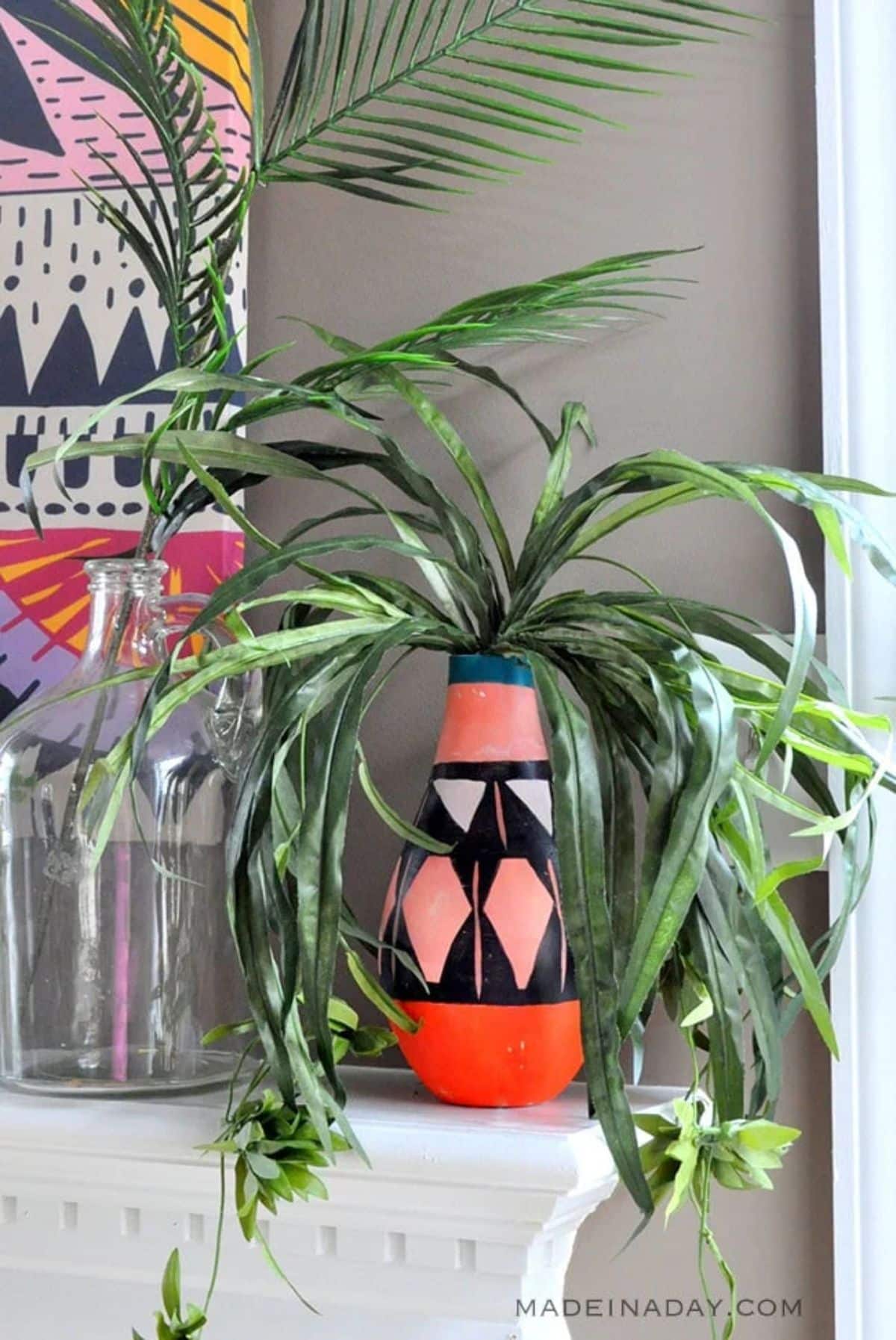 DIY Painted Tribal Vase