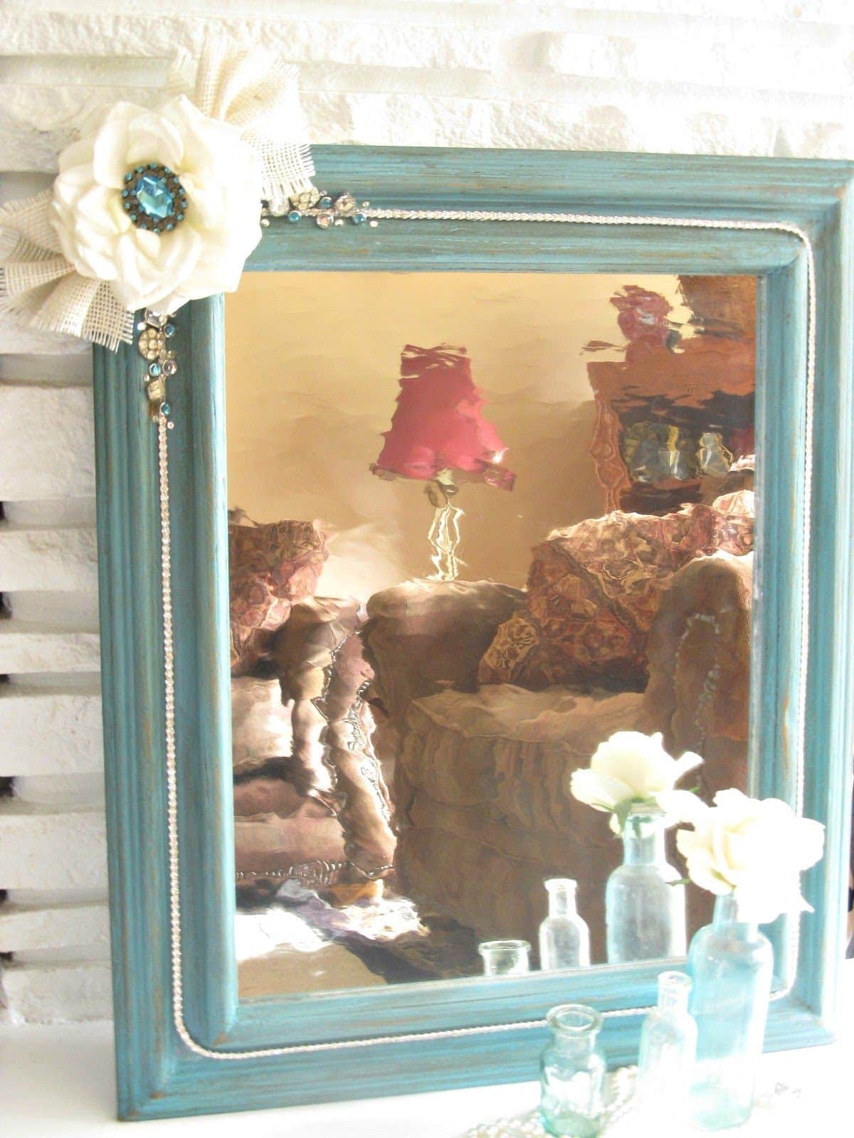 "Shabby Glam" Beach/Boho/Cottage Mirror