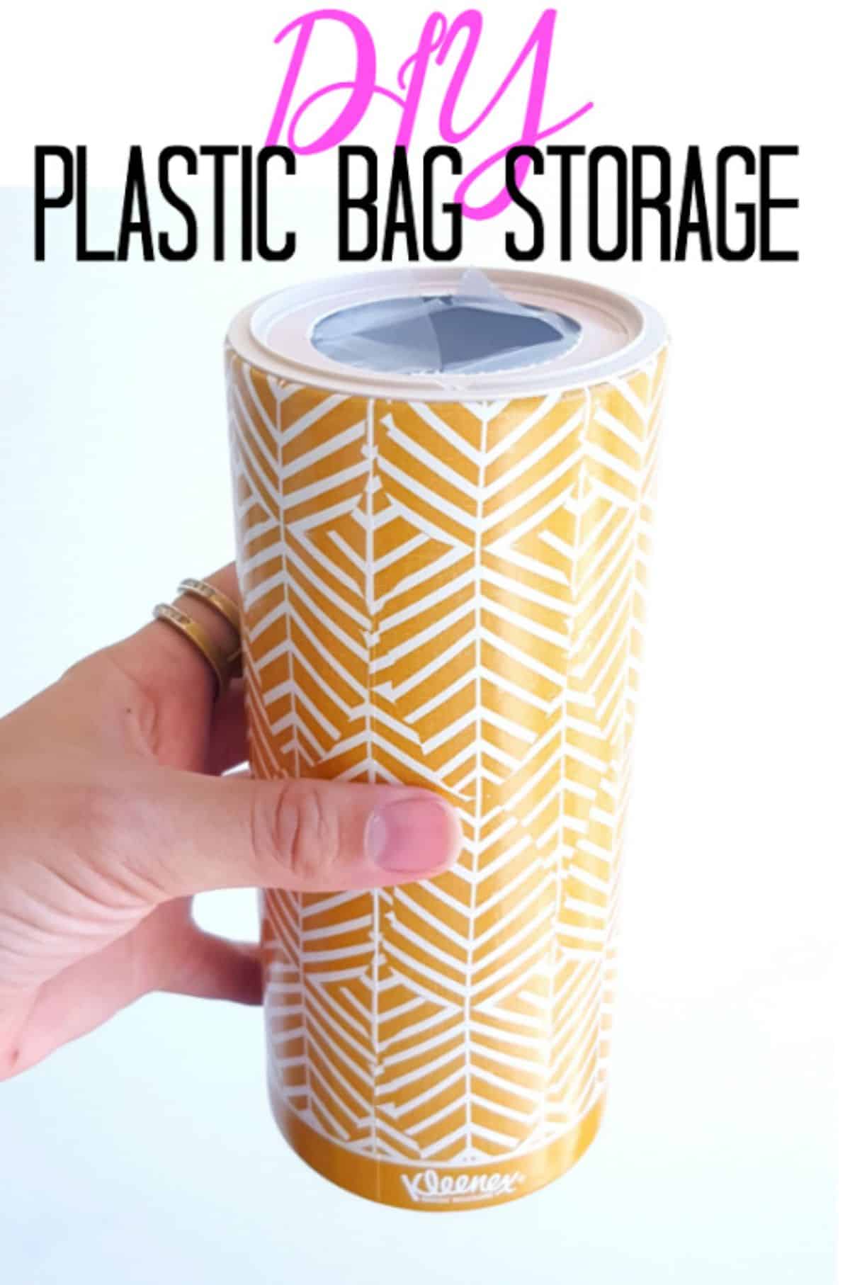 Easy Reusable DIY Plastic Bag Storage
