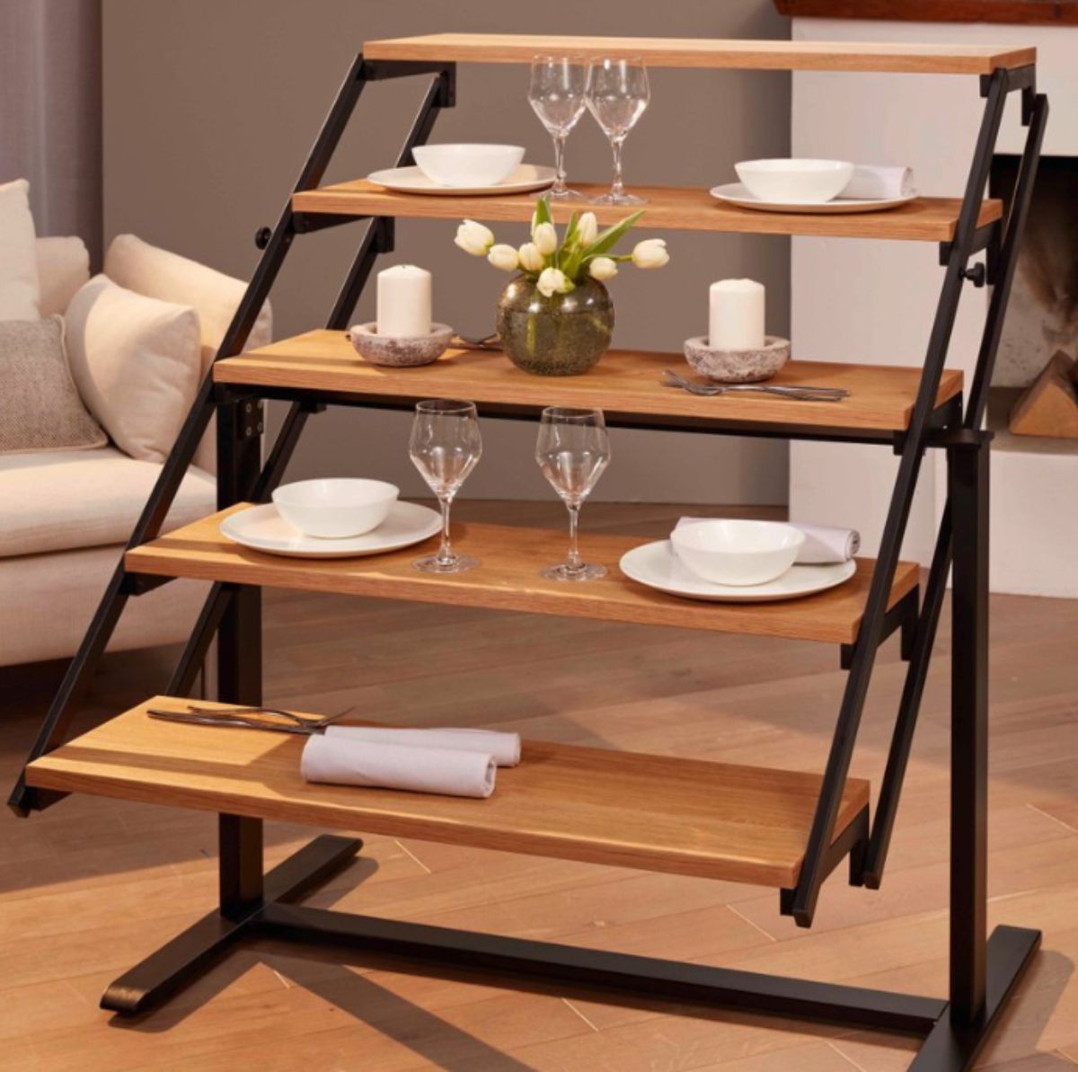 Amazing Shelf To A Dining Table