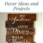 126 Rustic Wall Decor Ideas and Projects pinterest image.