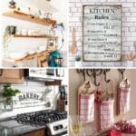 Four rustic kitchen ideas and crafts.