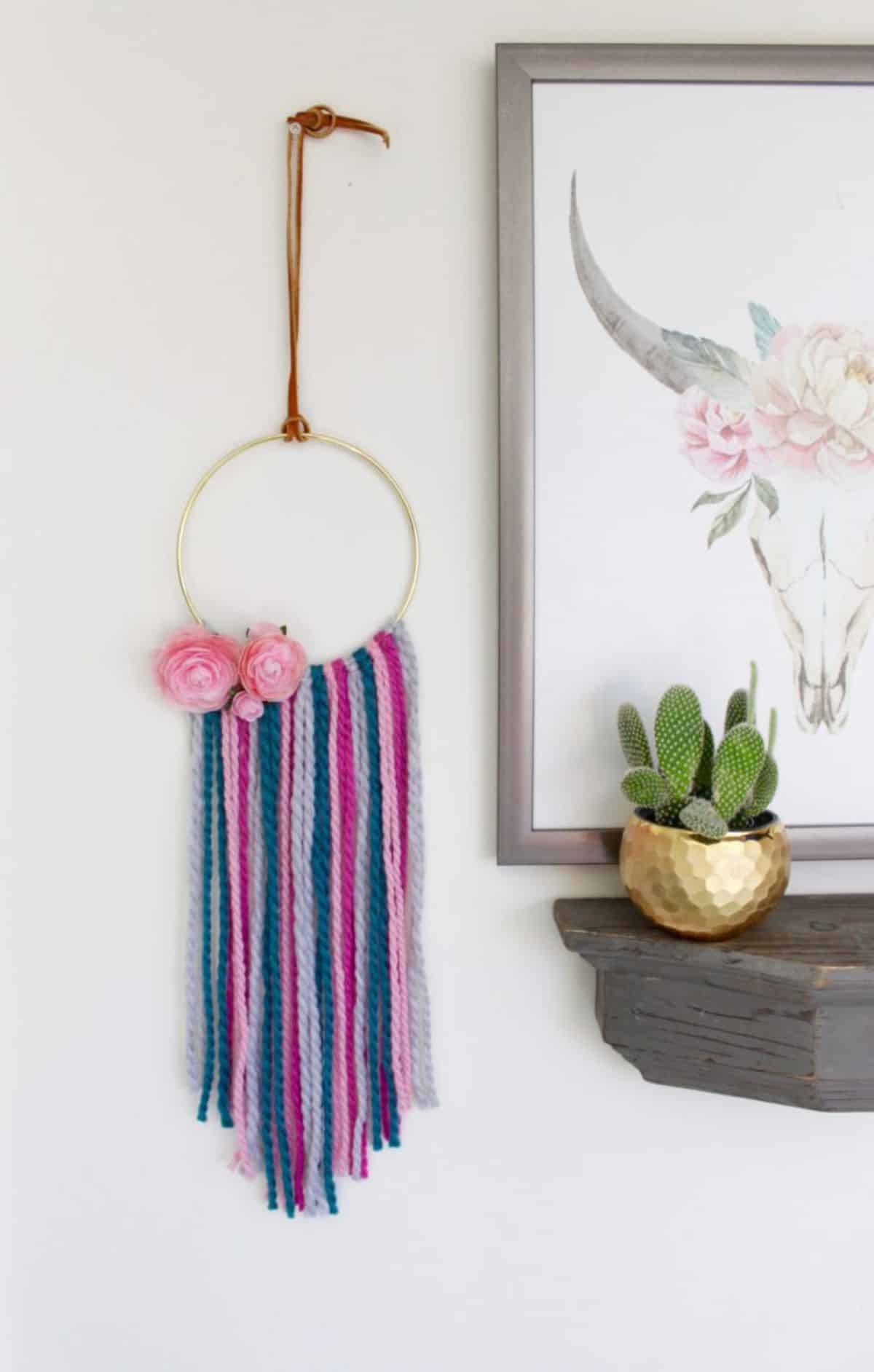 Easiest DIY Boho Wall Hanging Loop