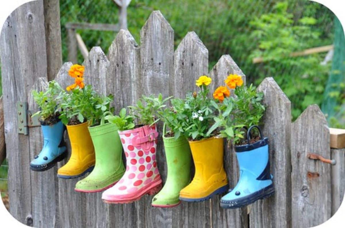 Hanging Planting Flower Boots
