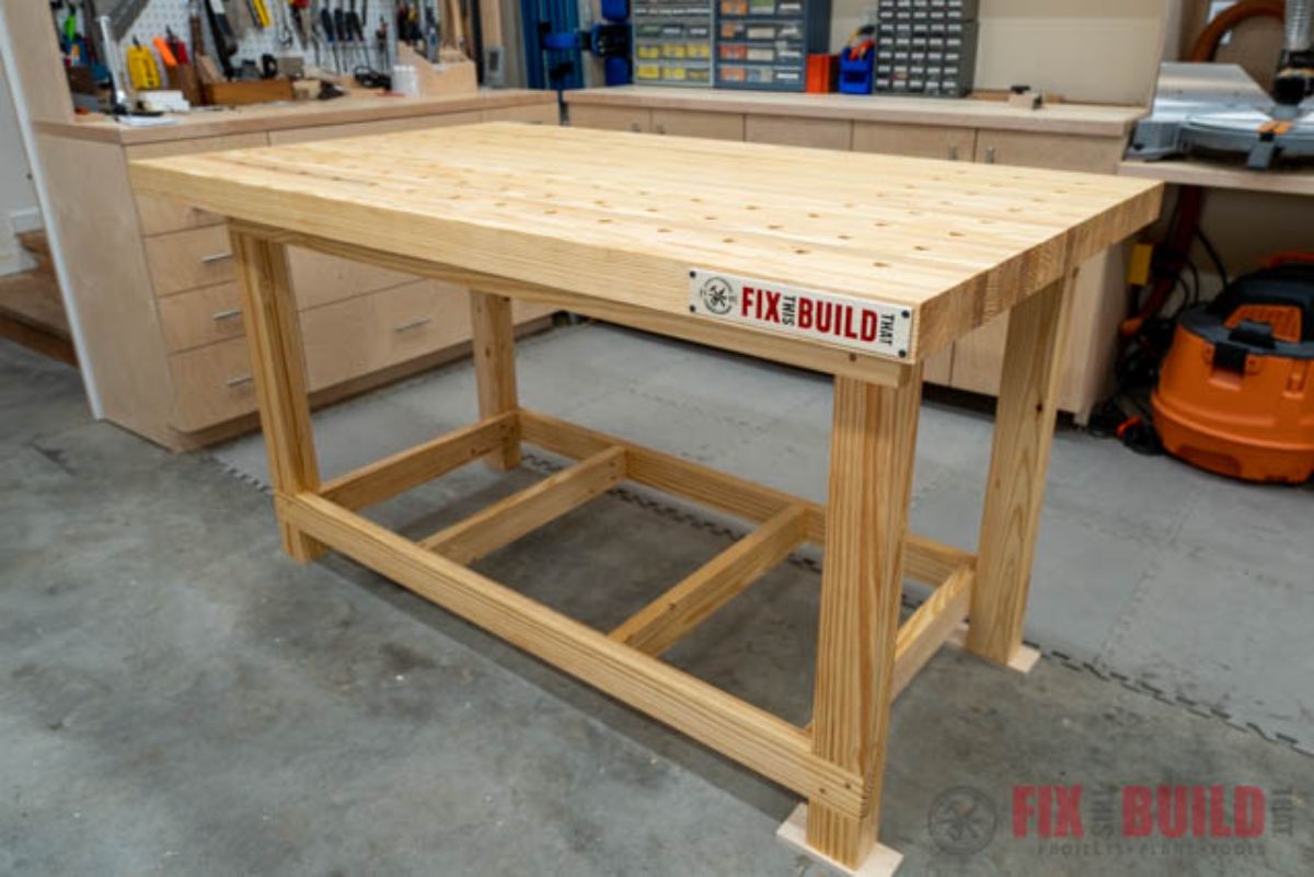 Sturdy Workbench Using Cheap Wood