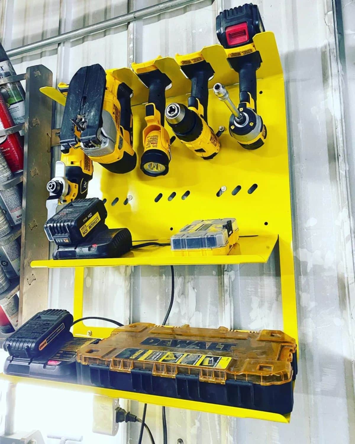 Power Tool Charging Station and Storage Holder