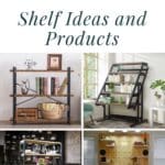 21 Transforming Shelf Ideas and Products pinterest image.