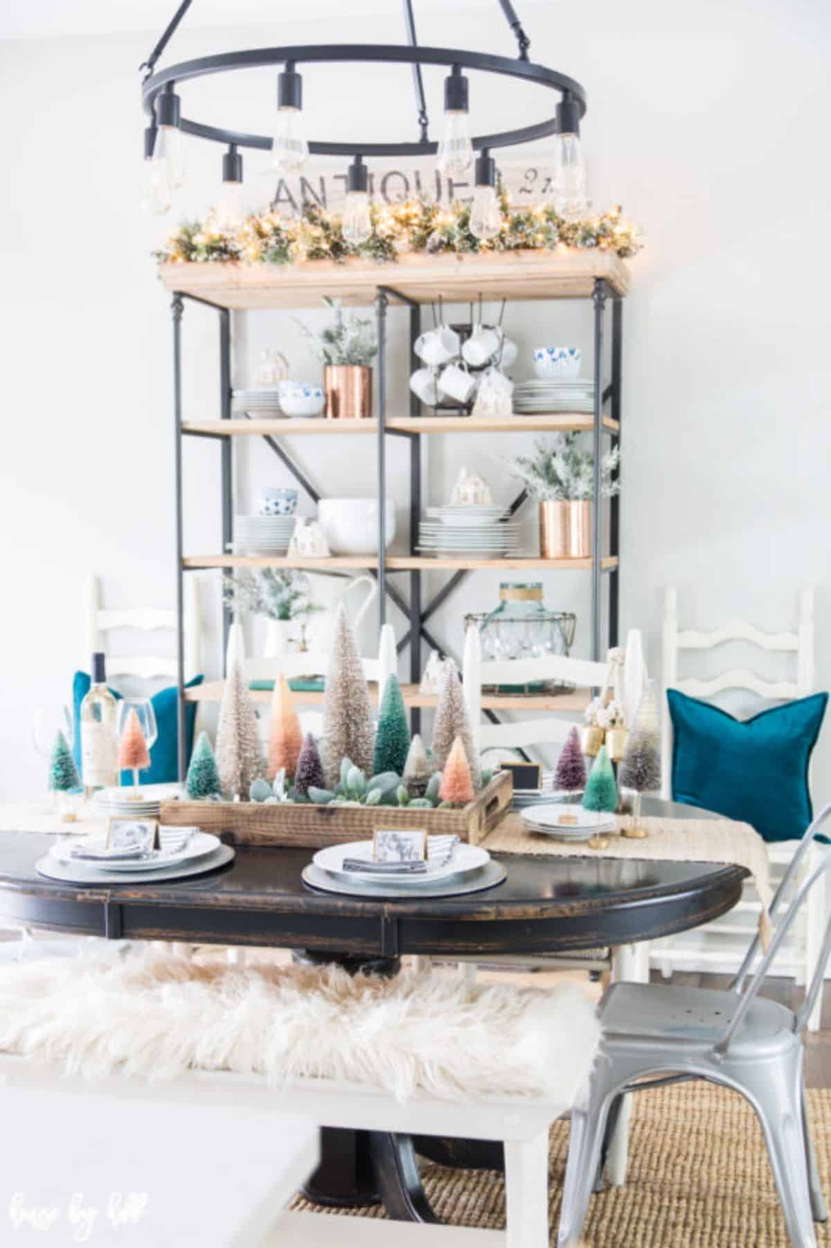 Colorful Holiday Dining Room