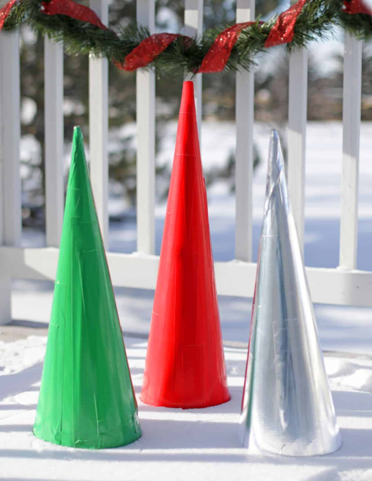 Giant Outdoor Christmas Cone Trees