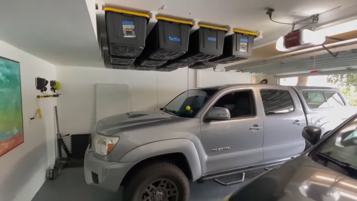 Easy $40 Garage Tote Storage Hack