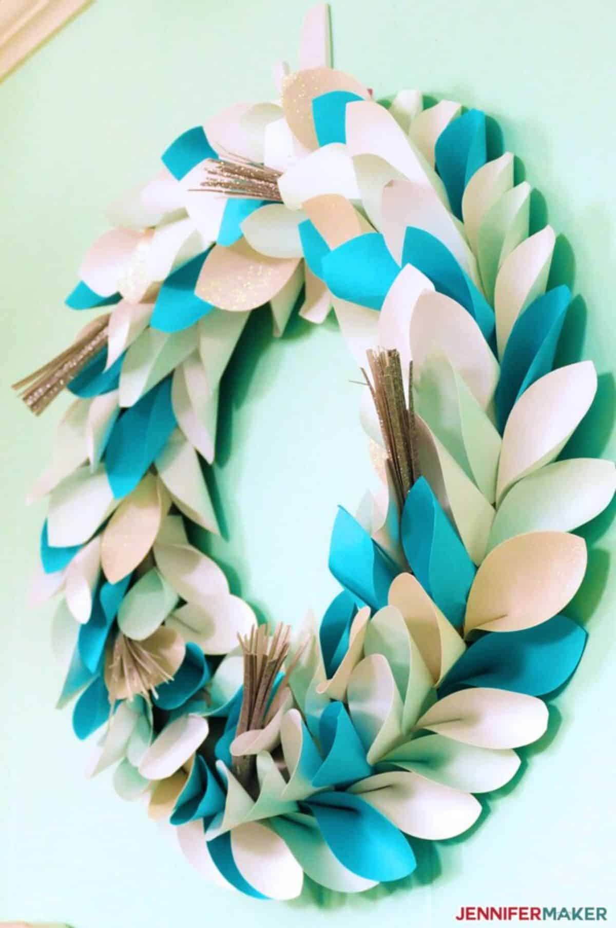 Layered Paper Wreath