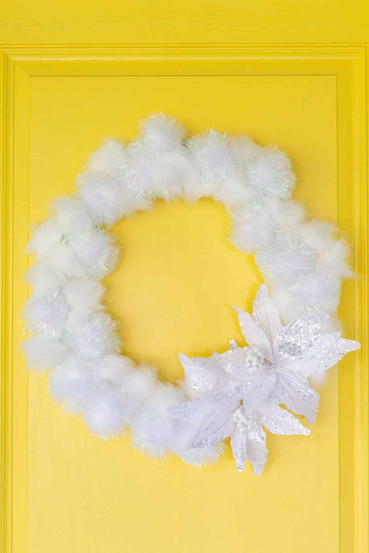 Fluffy Iridescent Wreath