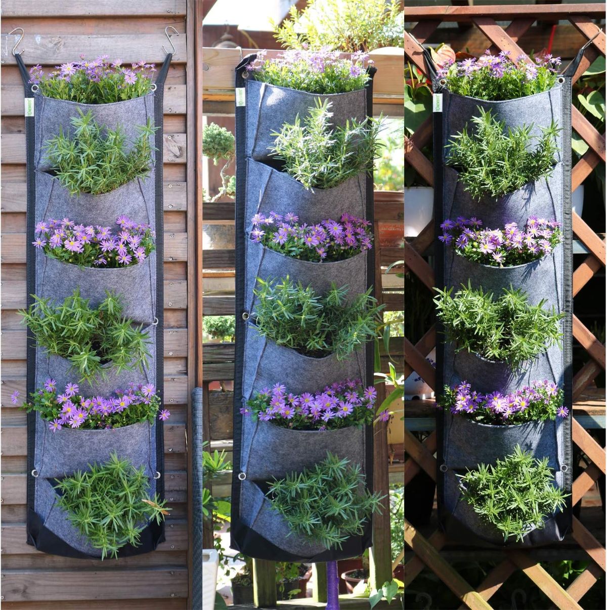 6-Pocket Waterproof Hanging Garden for Courtyard or Office