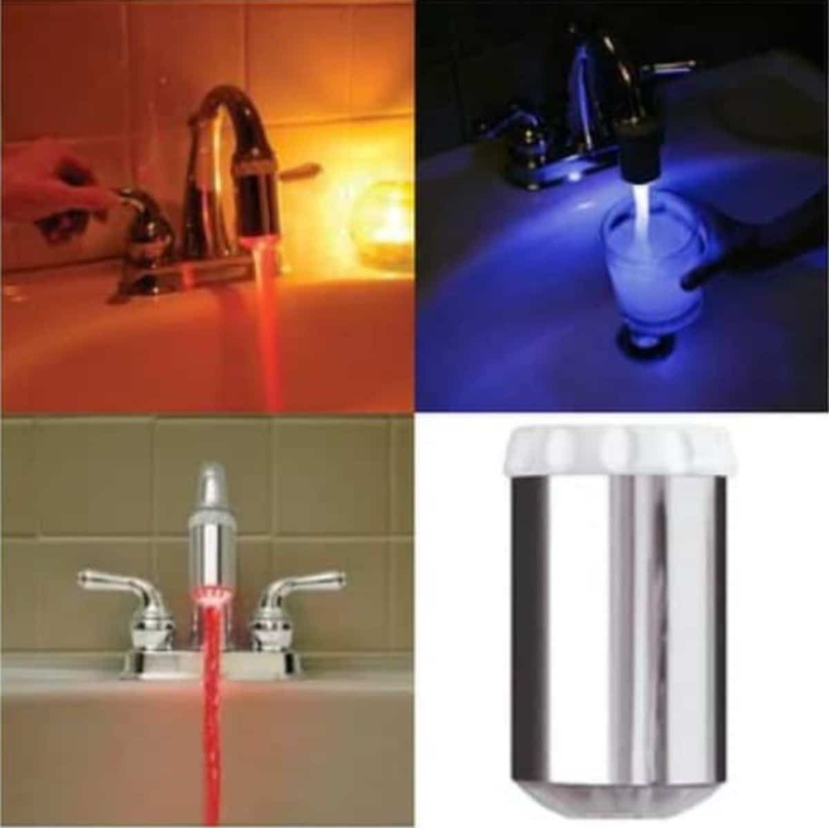 Temperature Sensitive LED Faucet Light Color Change