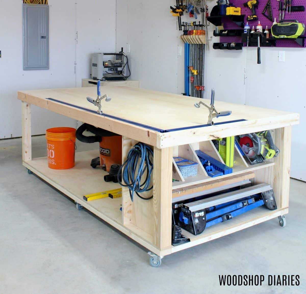 DIY Mobile Workbench with Plans
