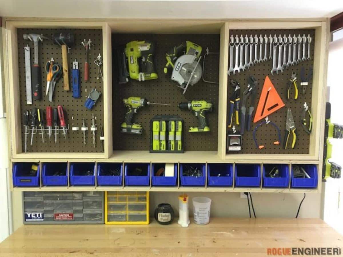 Expandable Tool Storage Wall Cabinet