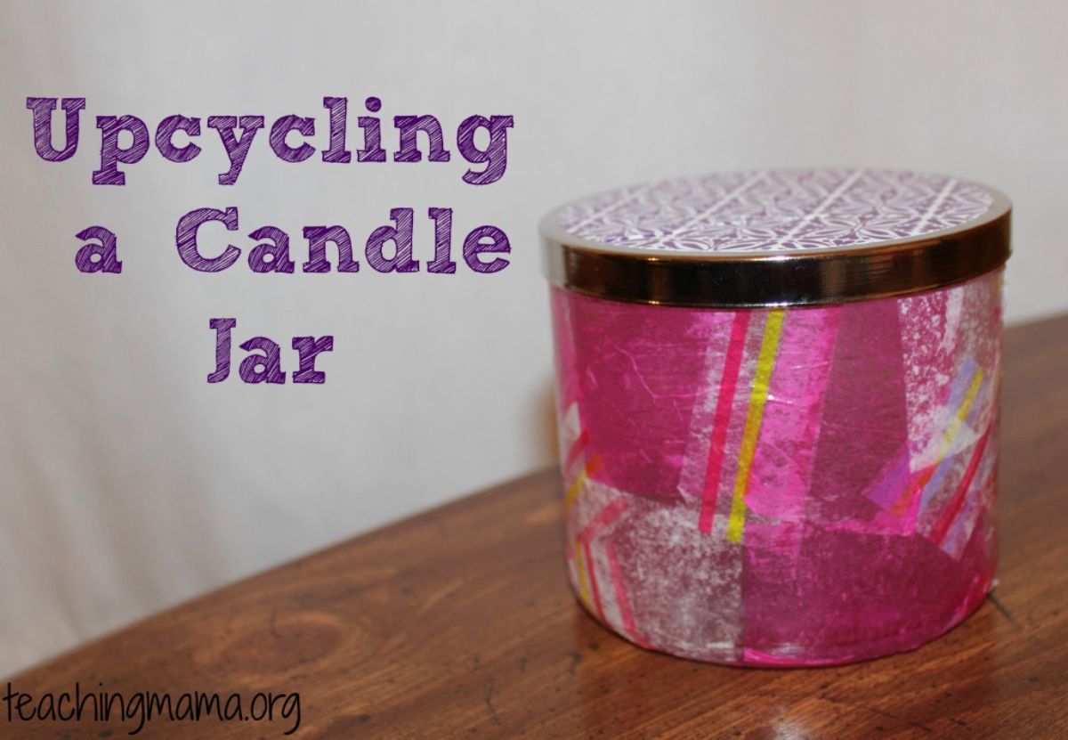 Upcycling a Candle Jar into A Beautiful Coin Jar