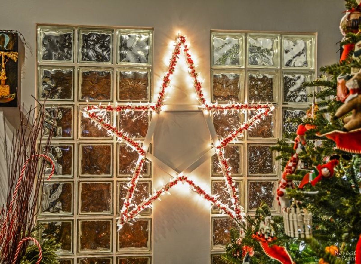 DIY Lighted Christmas Stars