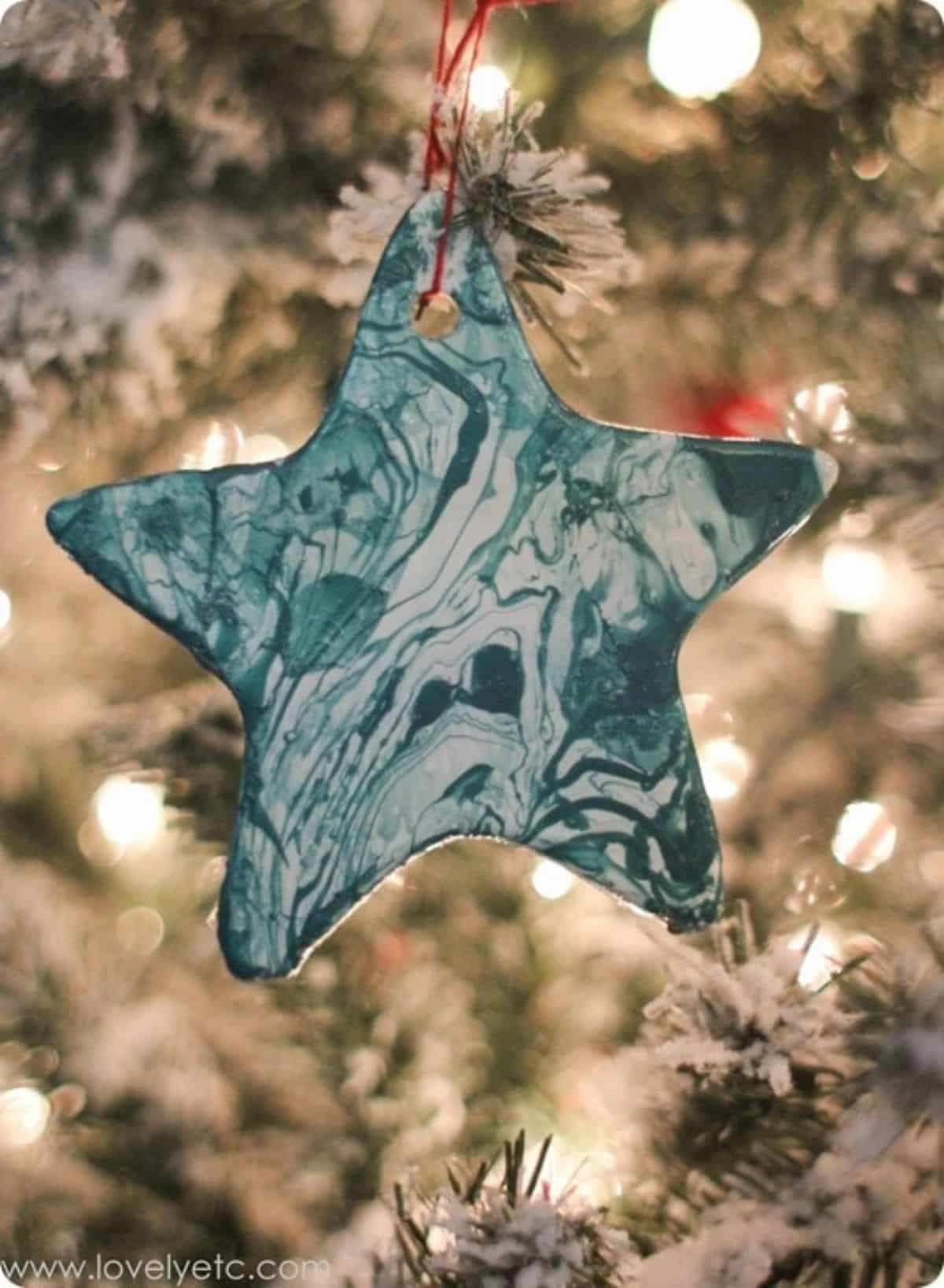Gorgeous Marbled Ornaments