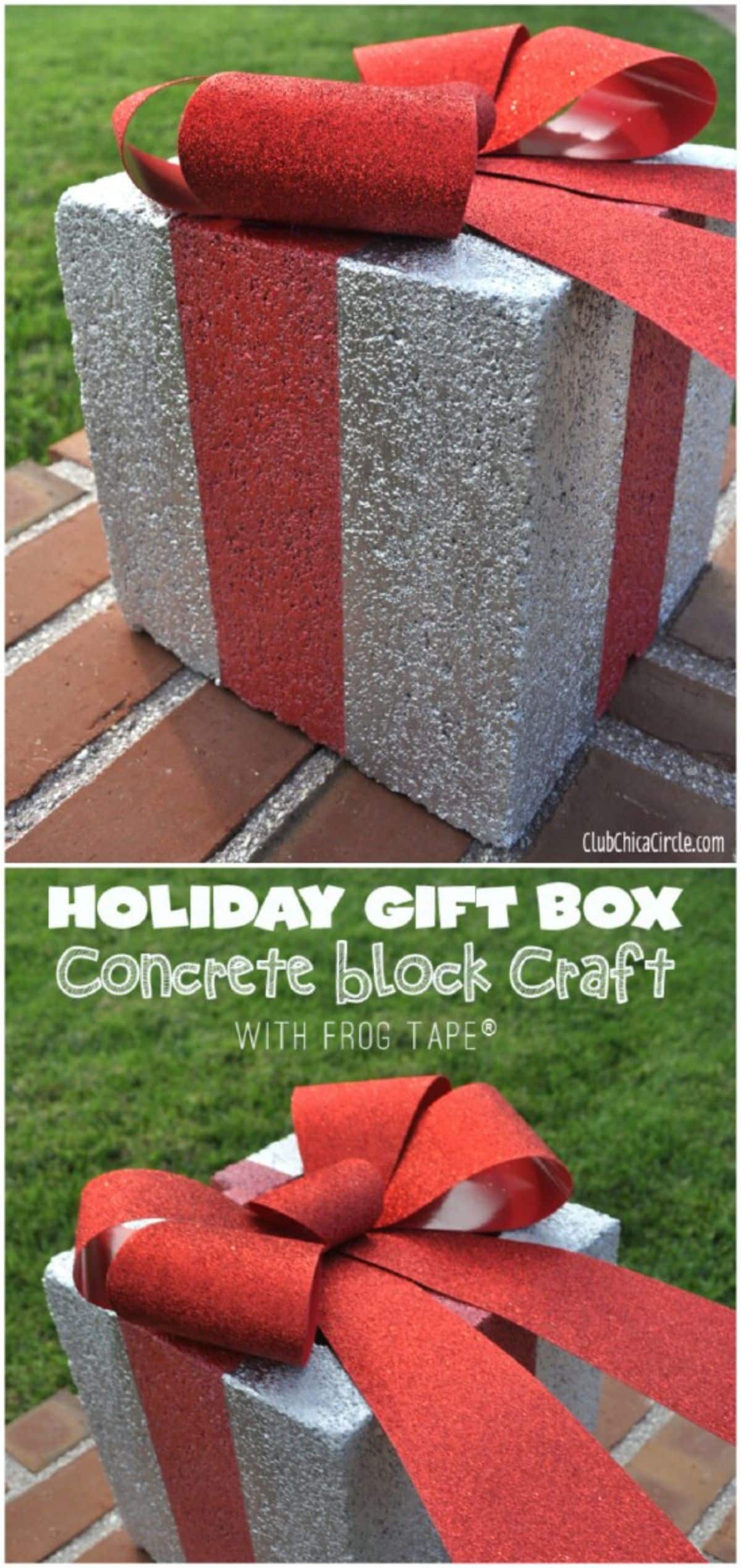 Concrete Holiday Gift Box