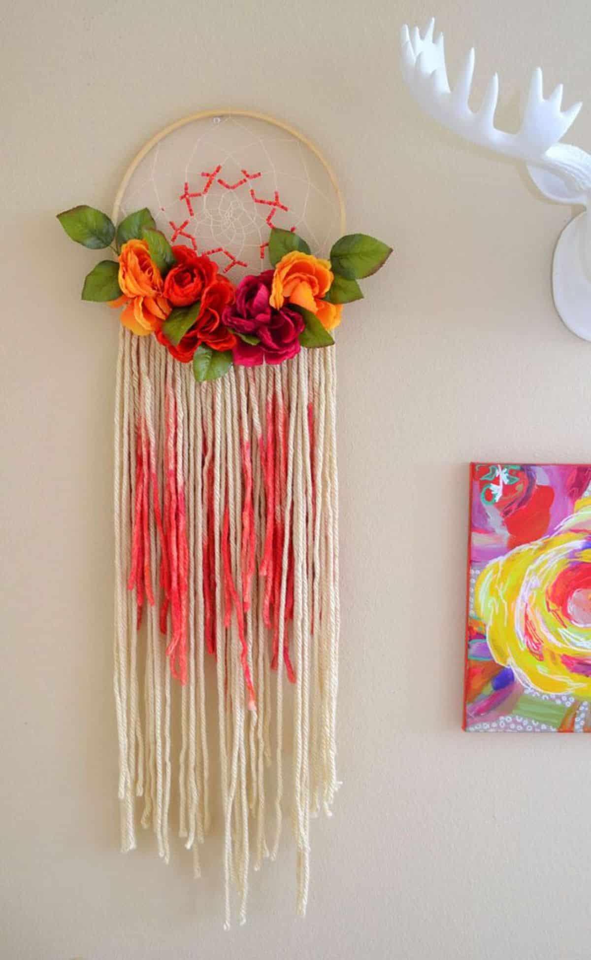 Raffia Grass Tassel Lace Wall Hanging Garland Fringe Home Decoration DIY  Craft