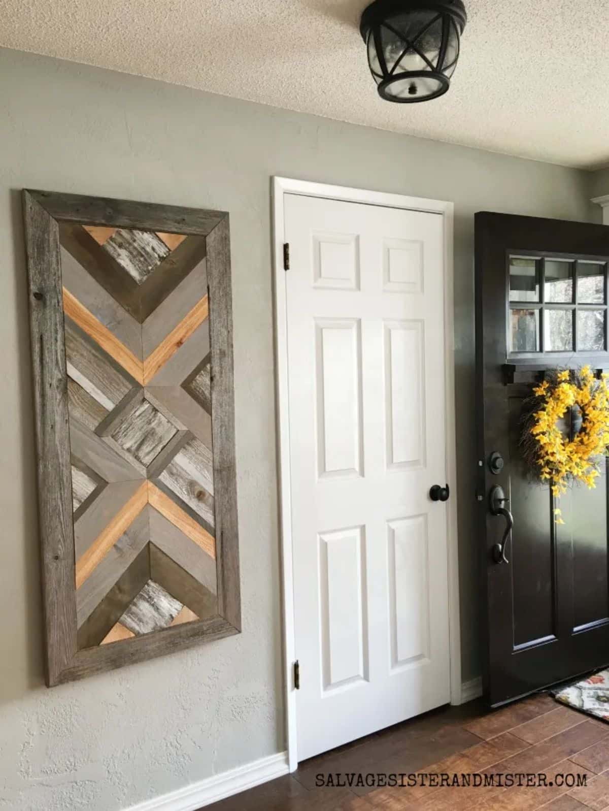 DIY Wood Quilt Wall Art