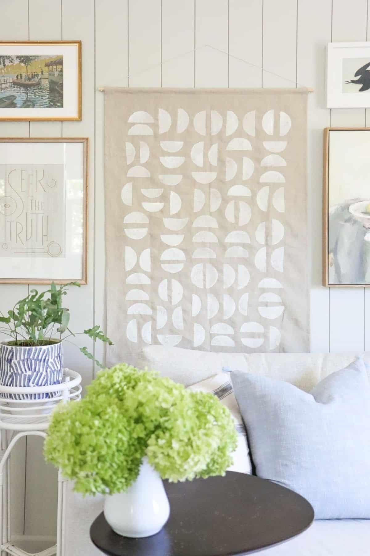 DIY Large Scale Wall Hanging on A Budget