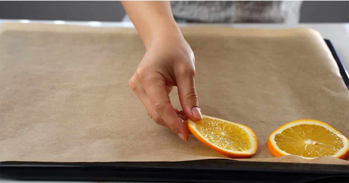 how to make a dried orange garland