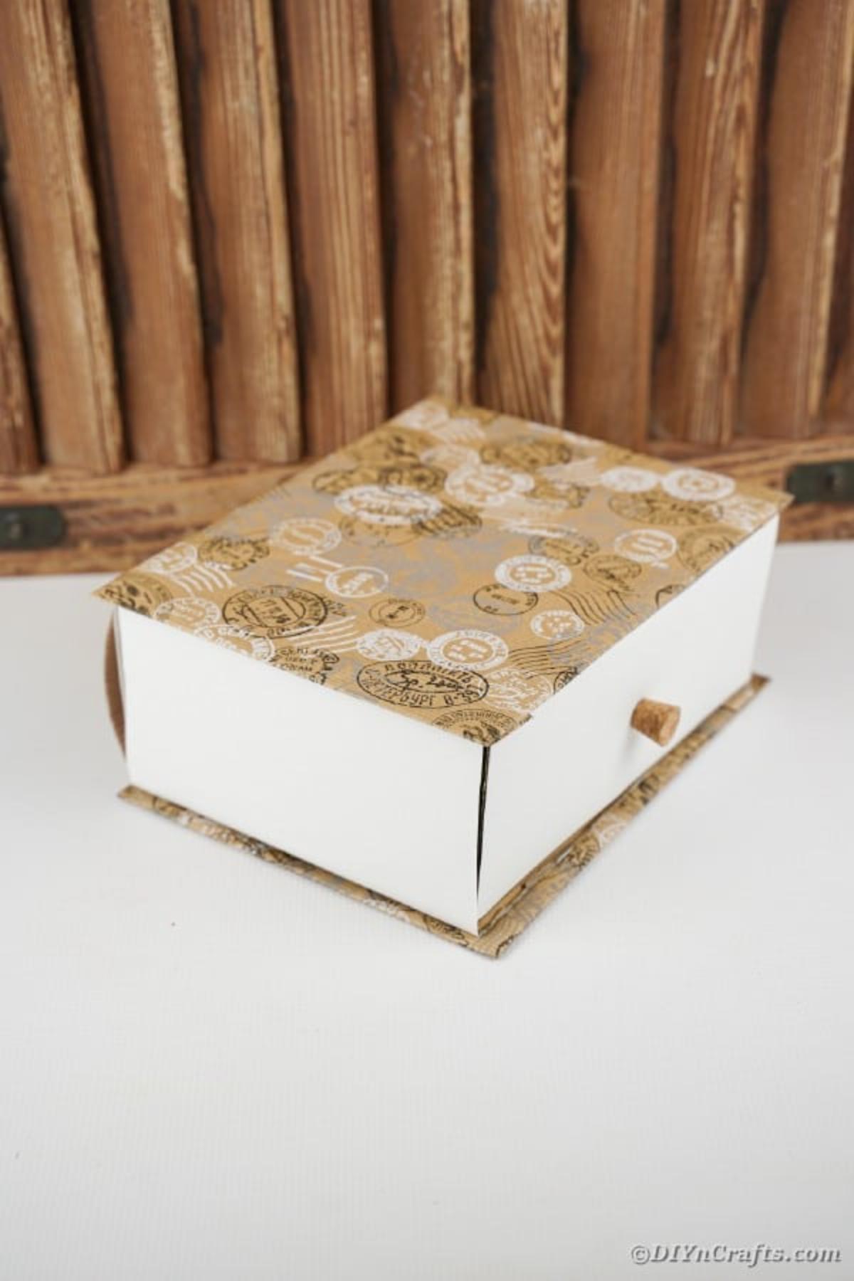 Upcycled Cardboard Box Drawer Storage